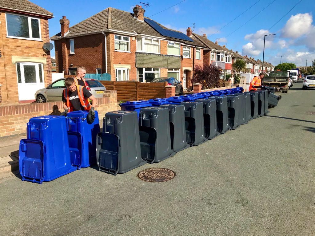 About 20,000 homes now using new recycling bins North East